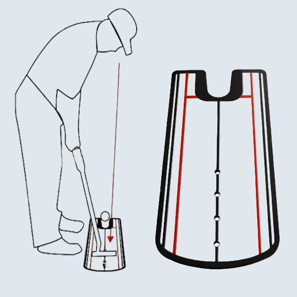 Golf Putter Alignment Mirror and Training Aid